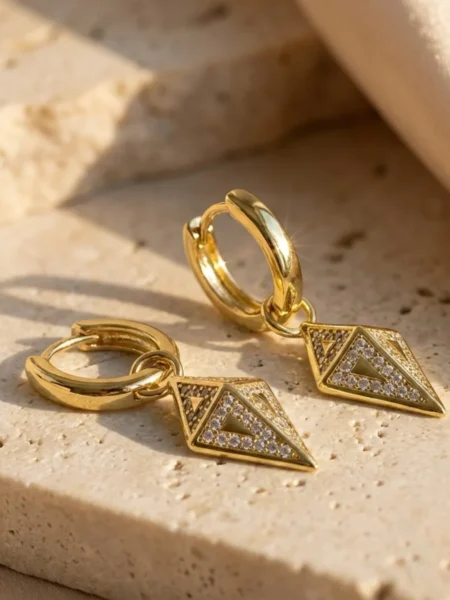 Kolczyki GEOMETRIC PRISM - 2in1