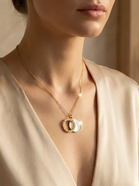 Naszyjnik ROMAN CIRCLE - MOTHER OF PEARL