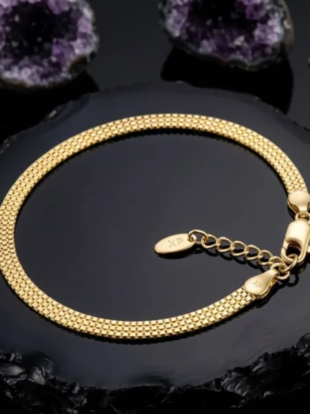 BRANSOLETKA LIQUID GOLD 14K - TRIPLE VENETIAN