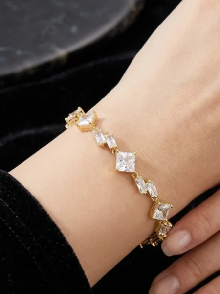 Bransoletka GEOMETRIC GLAMOUR 14K - ART DÉCO SHINE