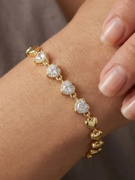 Bransoletka SWEETHEART TENNIS 14K - HALF & HALF GLOW